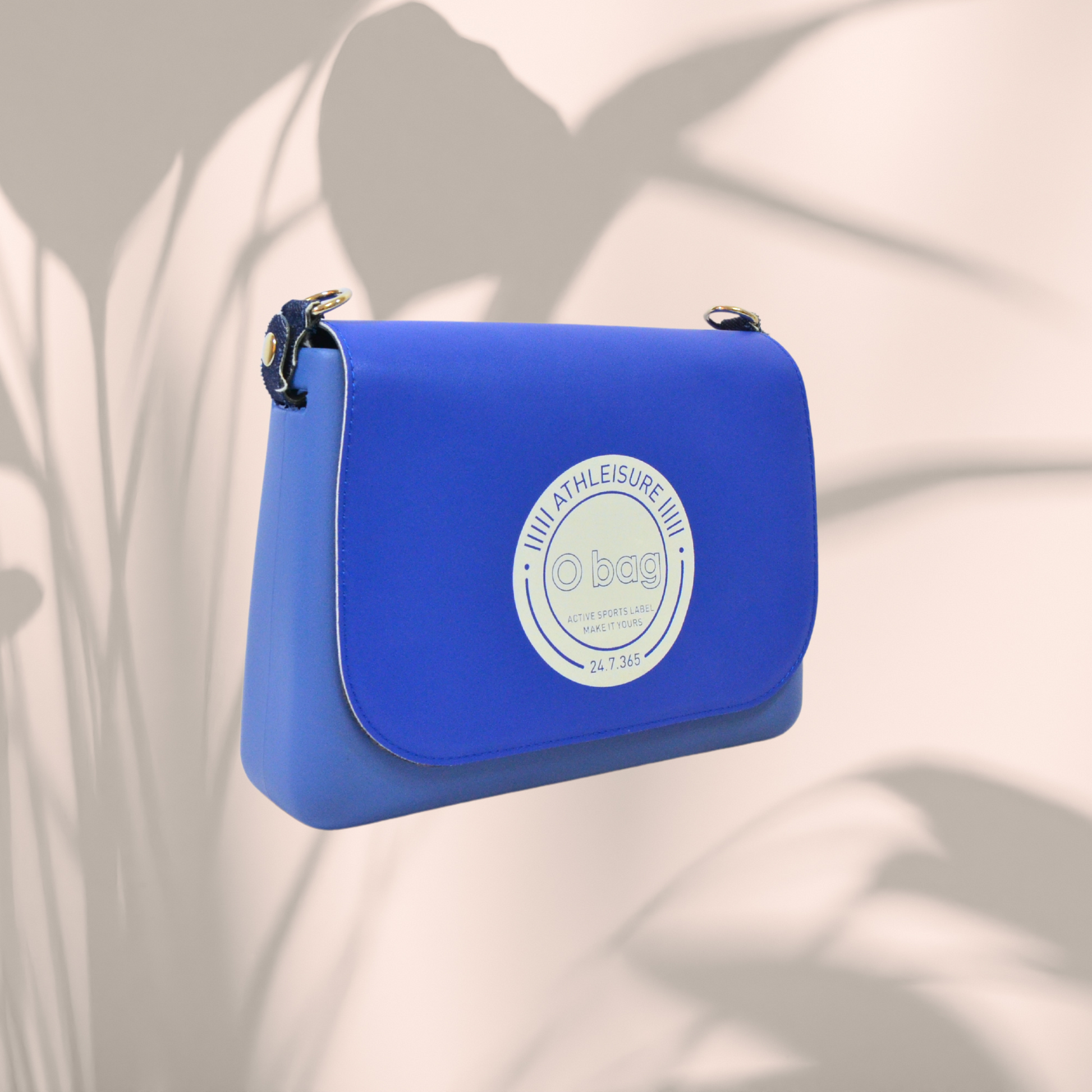 Geantă damă, de umăr, O Bag Glam Imperial Blue - Zaha Boutique