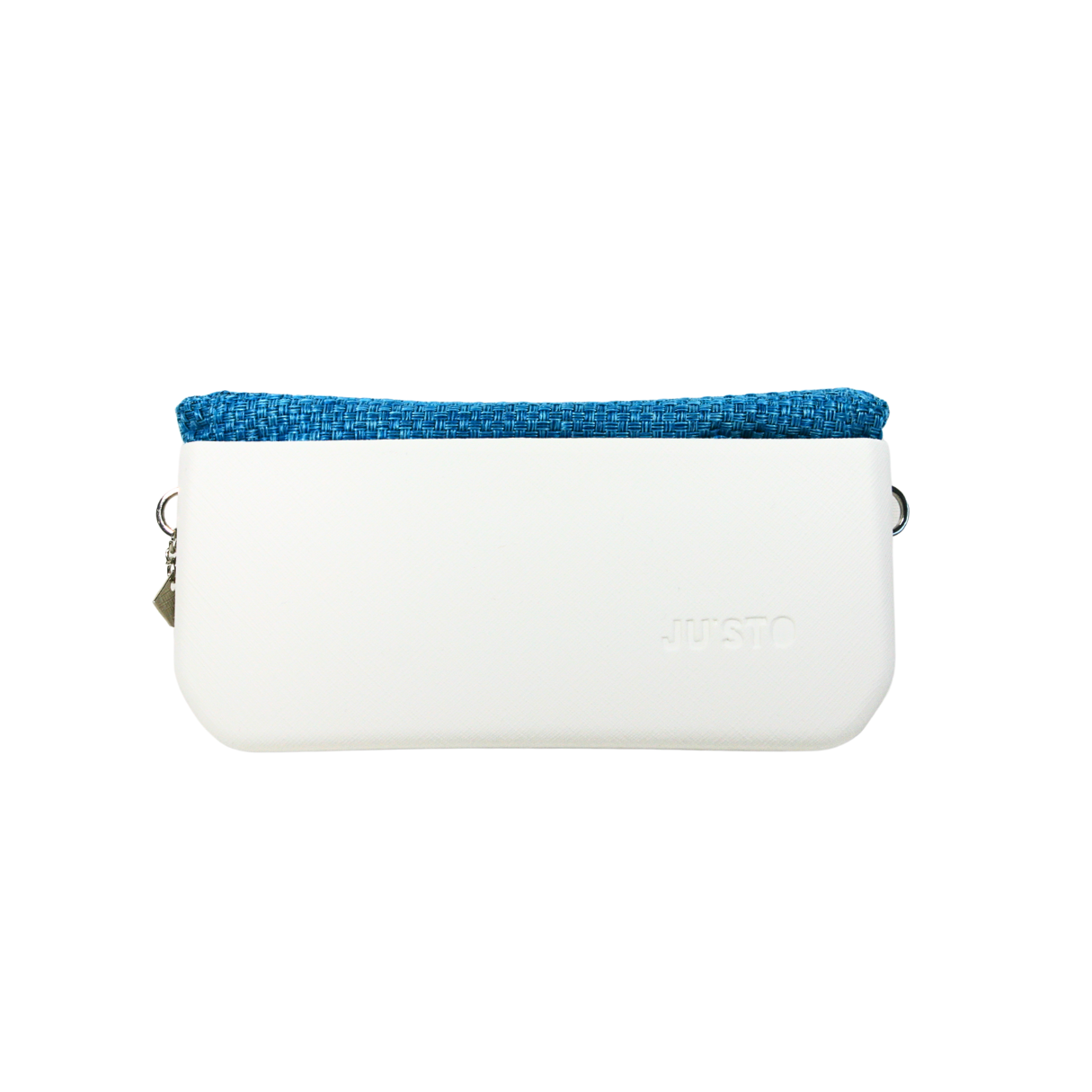 Geantă damă, crossbody, mică, albă, Navagio Blue - Zaha Boutique