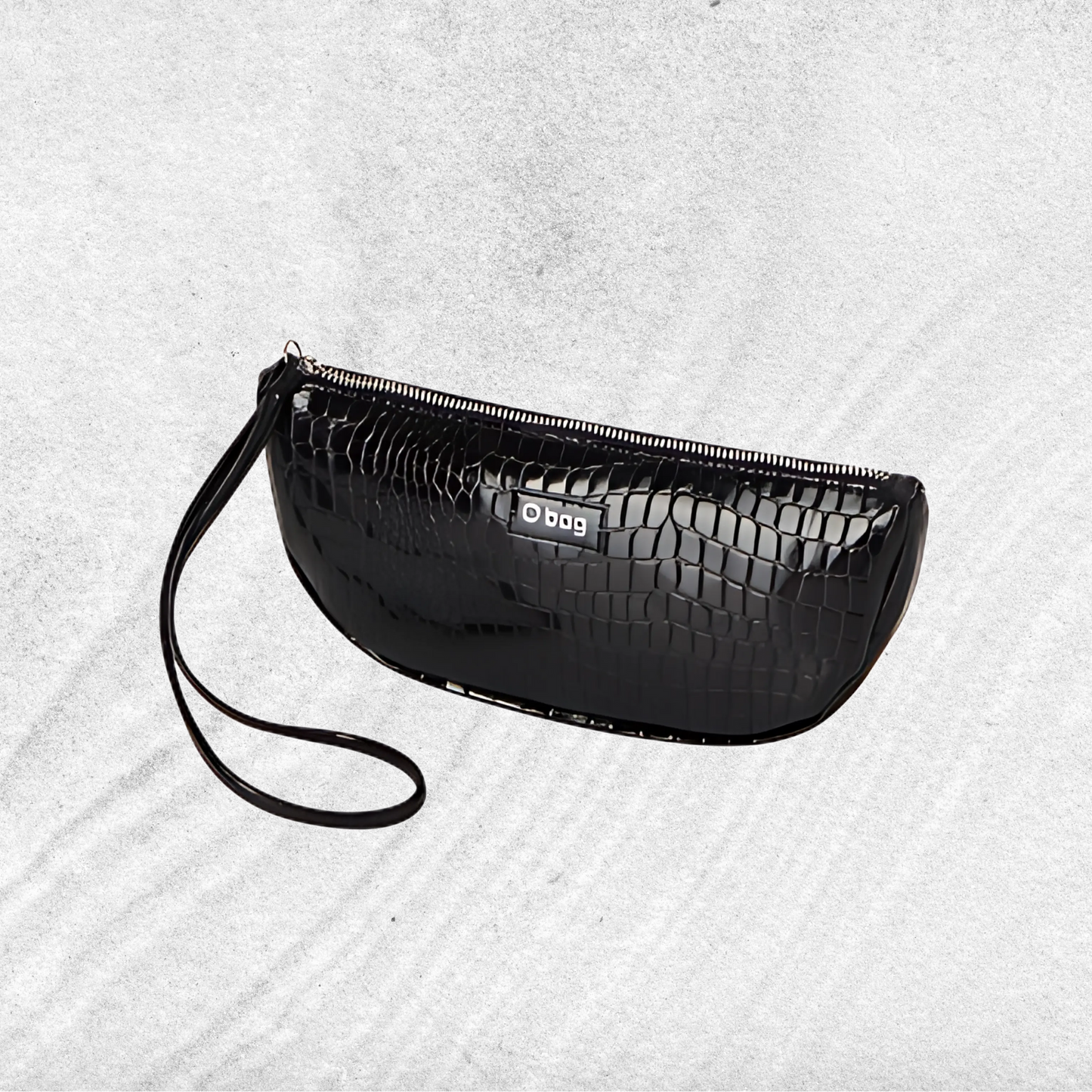 Geantă damă, de mană, O bag Lips black - Zaha Boutique