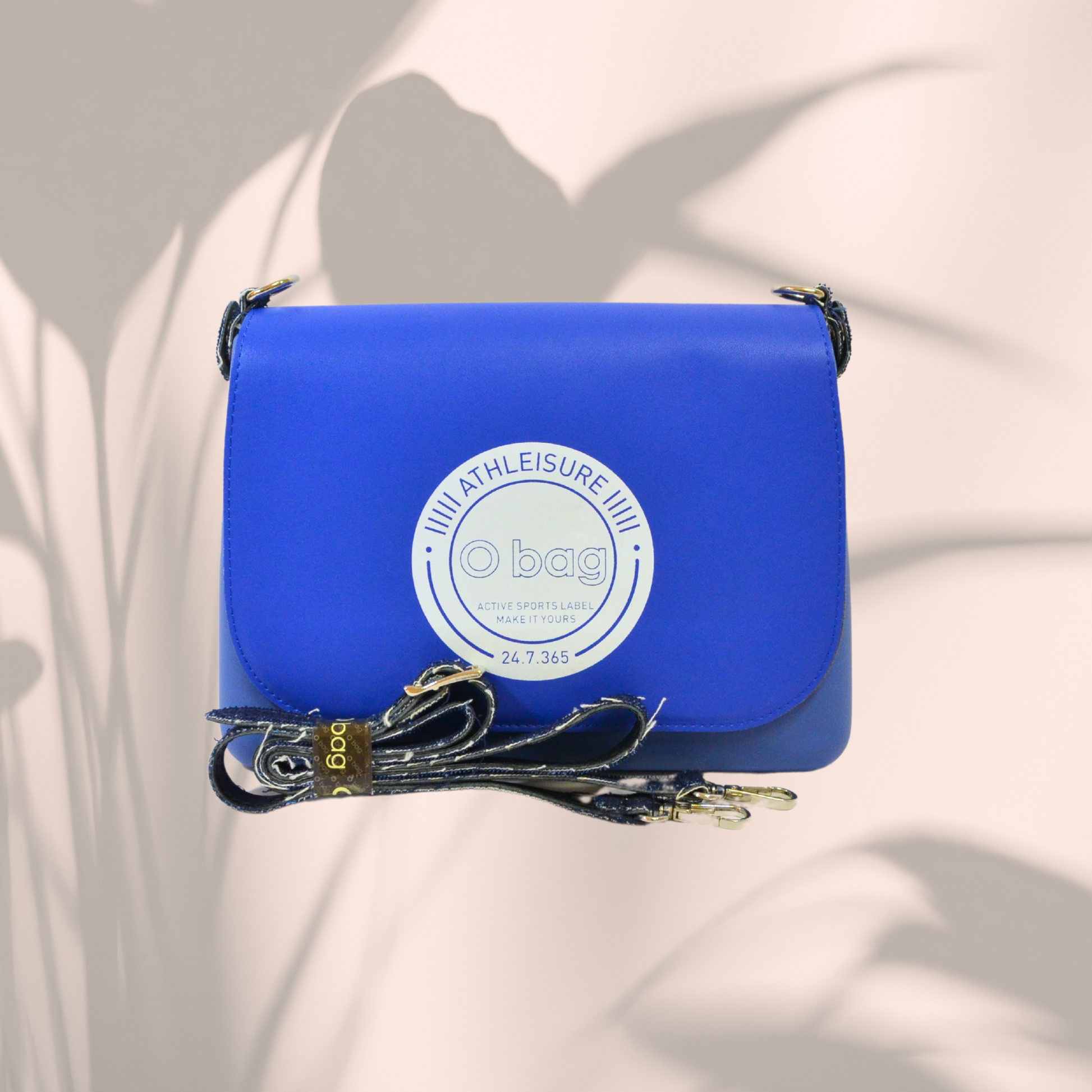 Geantă damă, de umăr, O Bag Glam Imperial Blue - Zaha Boutique