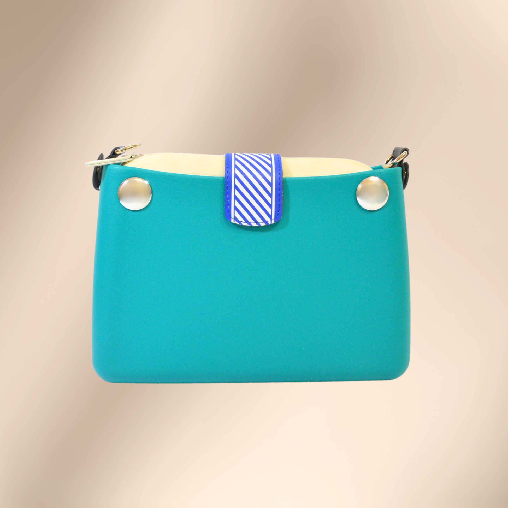 Geantă damă, de umăr, O Bag Glam Turquoise - Zaha Boutique