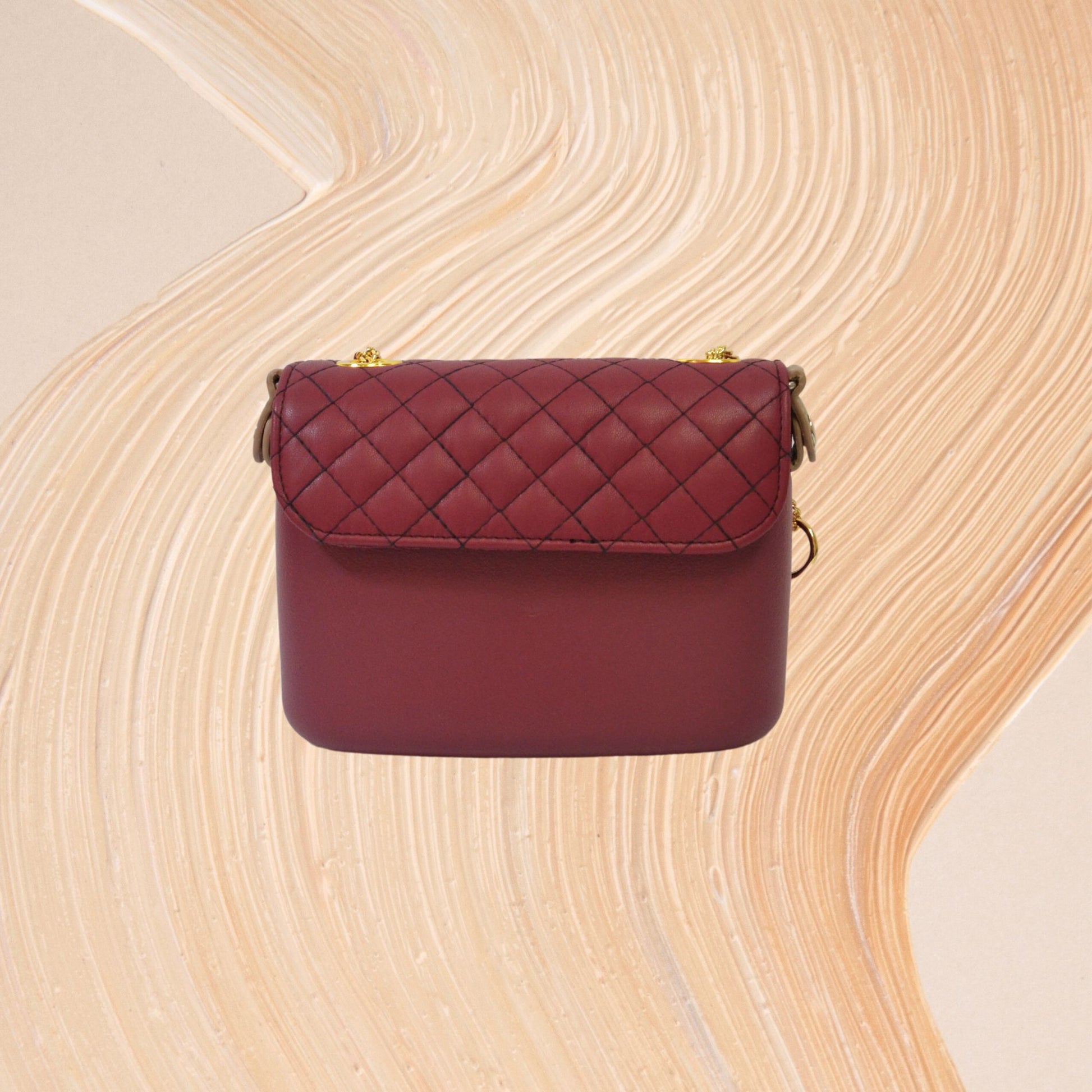 Geantă damă, de umăr, O Bag O Pocket Burgundy - Zaha Boutique