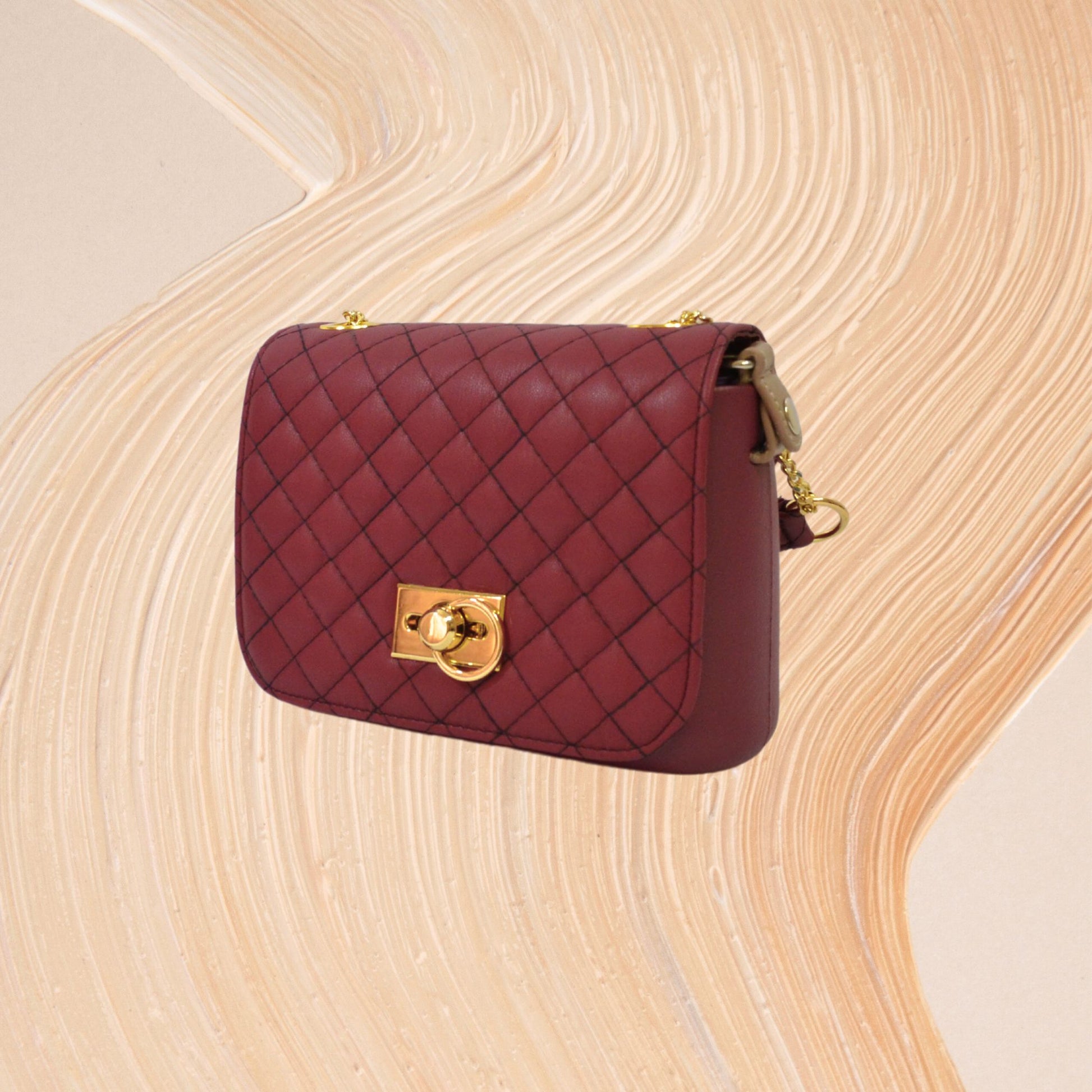 Geantă damă, de umăr, O Bag O Pocket Burgundy - Zaha Boutique