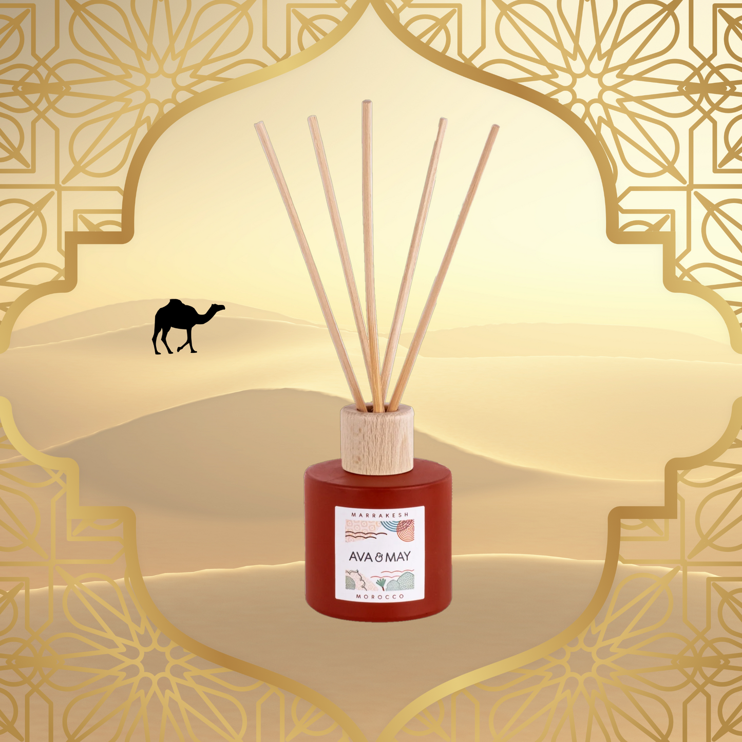 Parfum de cameră AVA & MAY Marrakesh 100ml cu arome de scorțișoară, lemn de santal și migdală