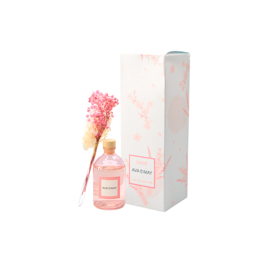 Parfum de cameră cu bețe AVA & MAY Blossom – Arome de Flori de Cireș și Iasomie – 100m